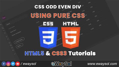 odd even css for div.